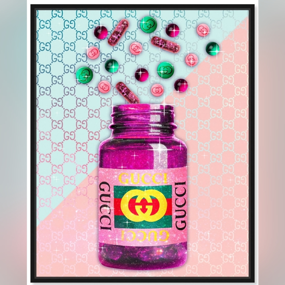 Gucci 8 1/2"x11" Wall Art